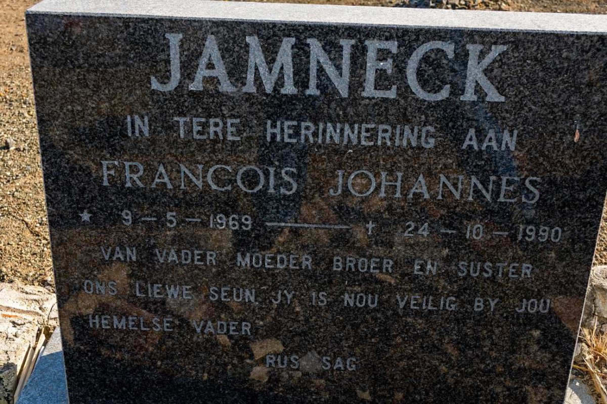 JAMNECK Francois Johannes 1969-1990