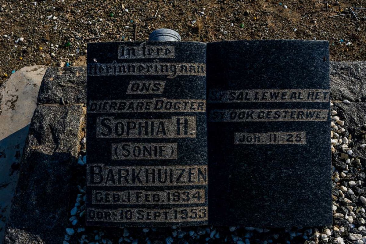 BARKHUIZEN Sophia H. 1934-1953