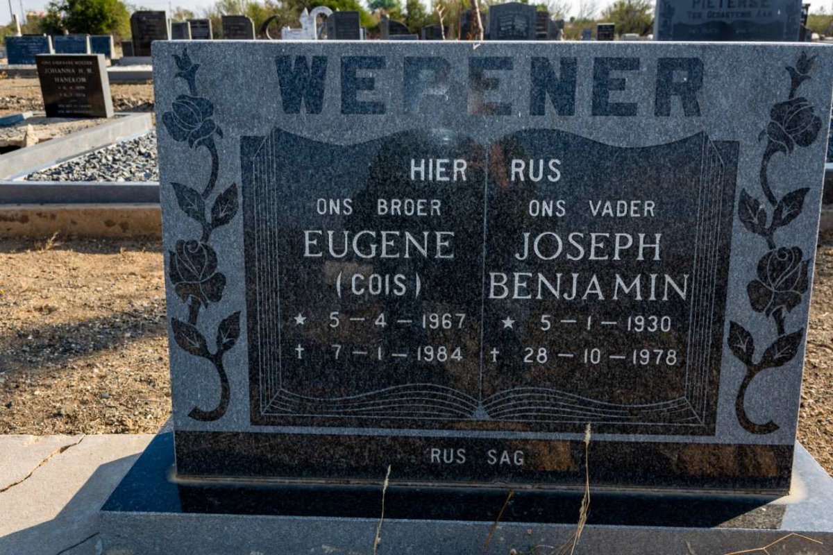 WEPENER Joseph Benjamin 1930-1978 :: WEPENER Eugene 1967-1984