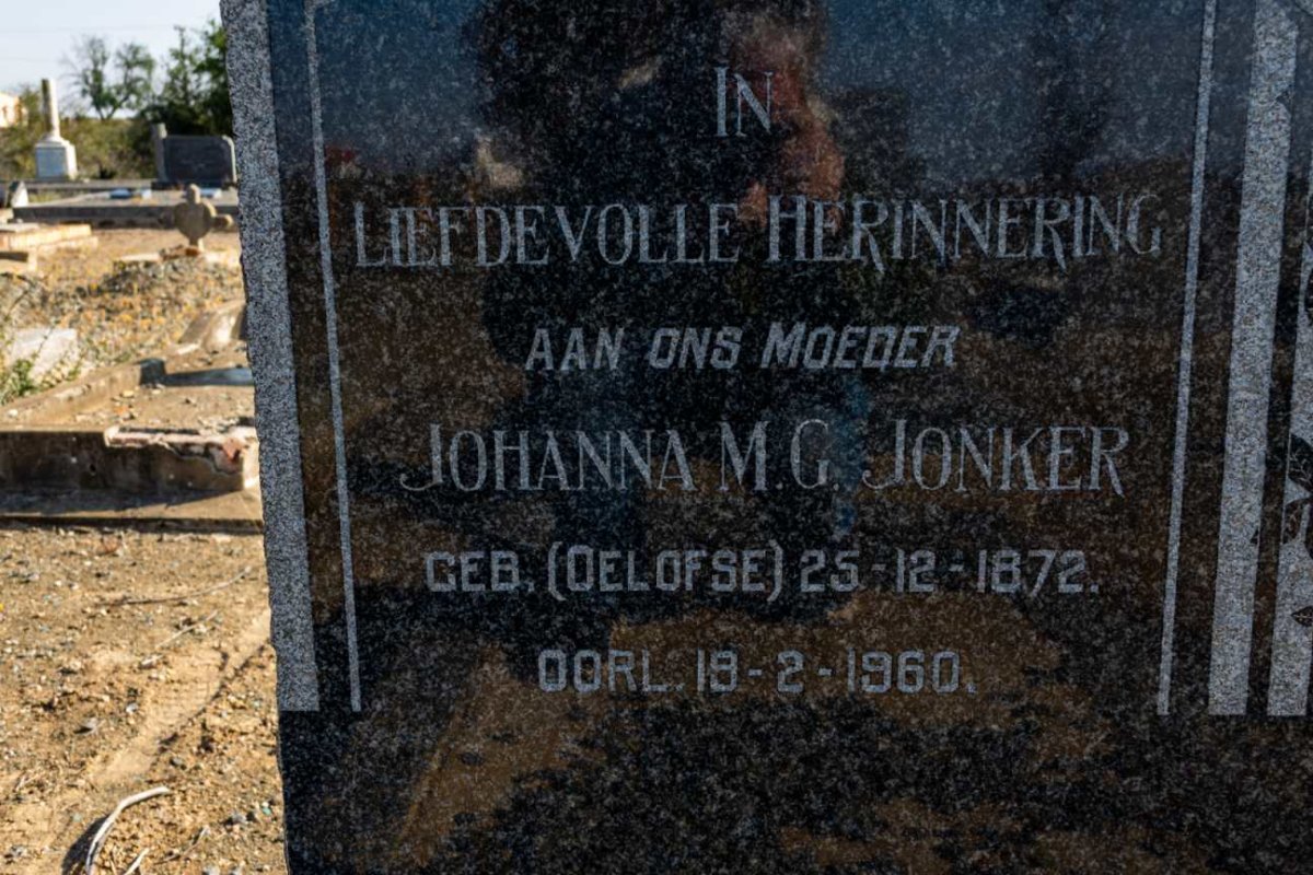 JONKER Johanna M.G. nee OELOFSE 1872-1960
