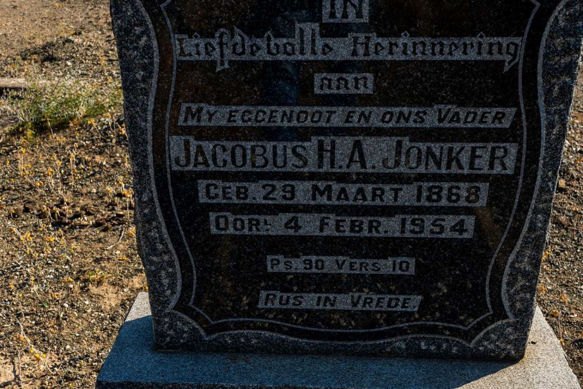 JONKER Jacobus H.A. 1868-1954