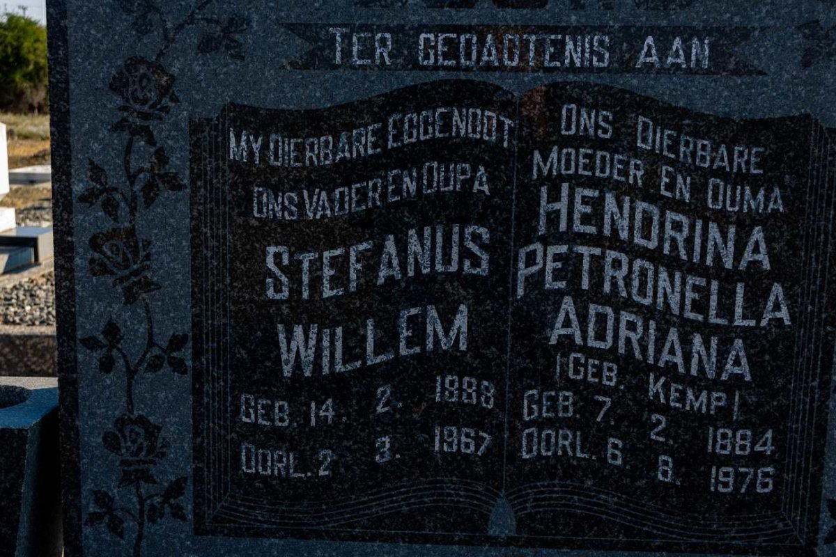 GOUWS Stefanus Willem 1888-1967 &amp; Hendrina Petronella Adriana KEMP 1884-1976