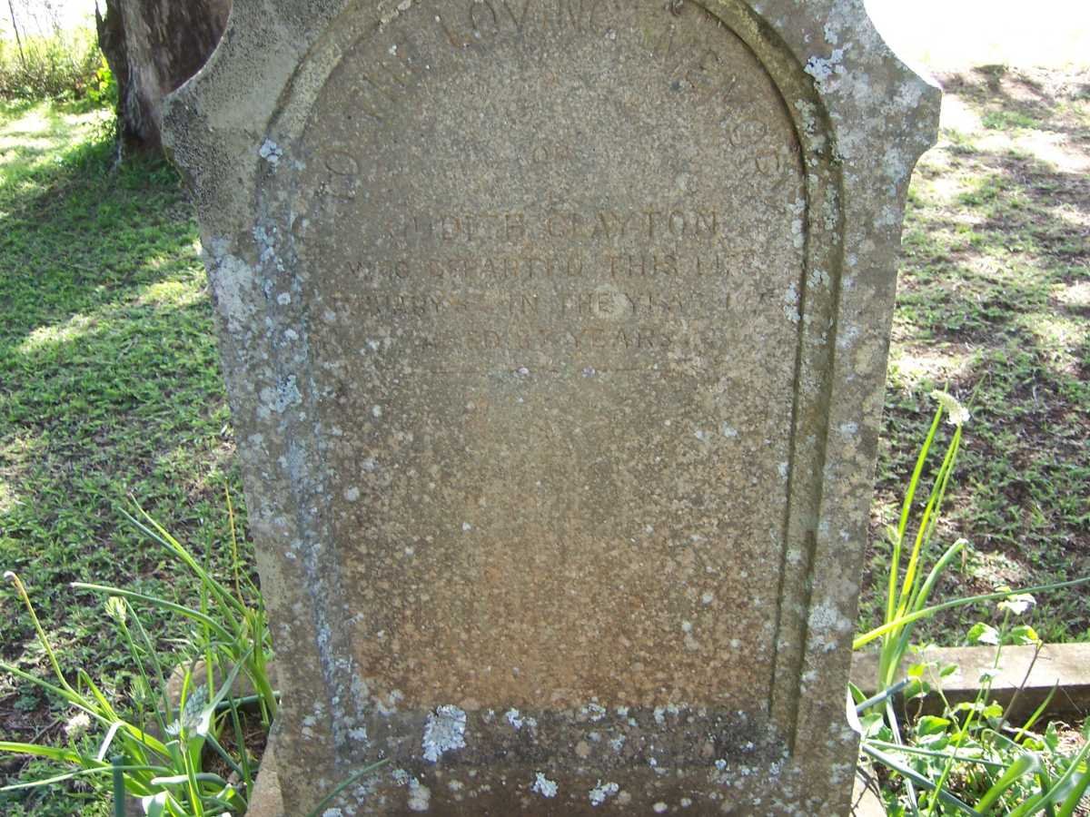 CLAYTON Judith -187?