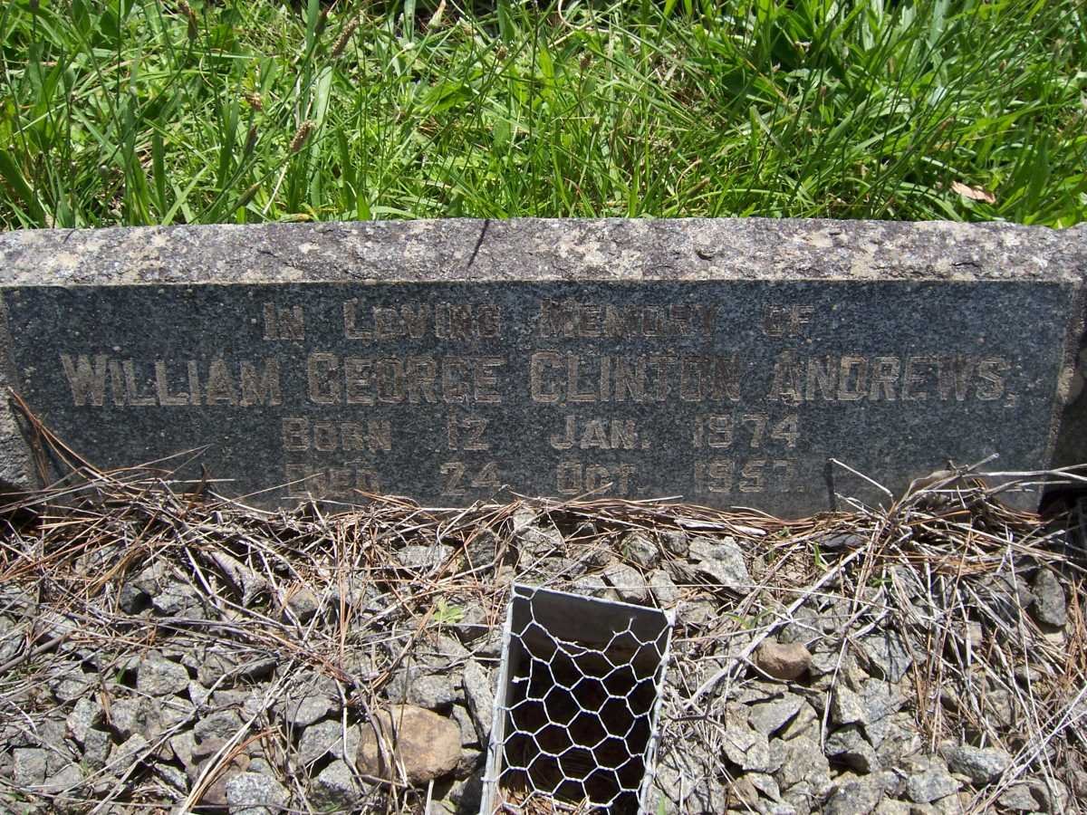 ANDREWS William George Clinton 1874-1957