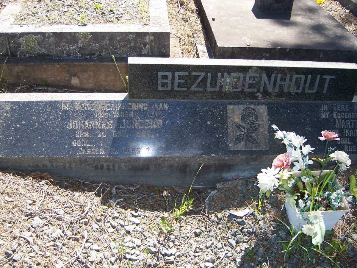BEZUIDENHOUT Johannes Jurgens 18?5- &amp; Martha Louica KRIEL 18?9-1974