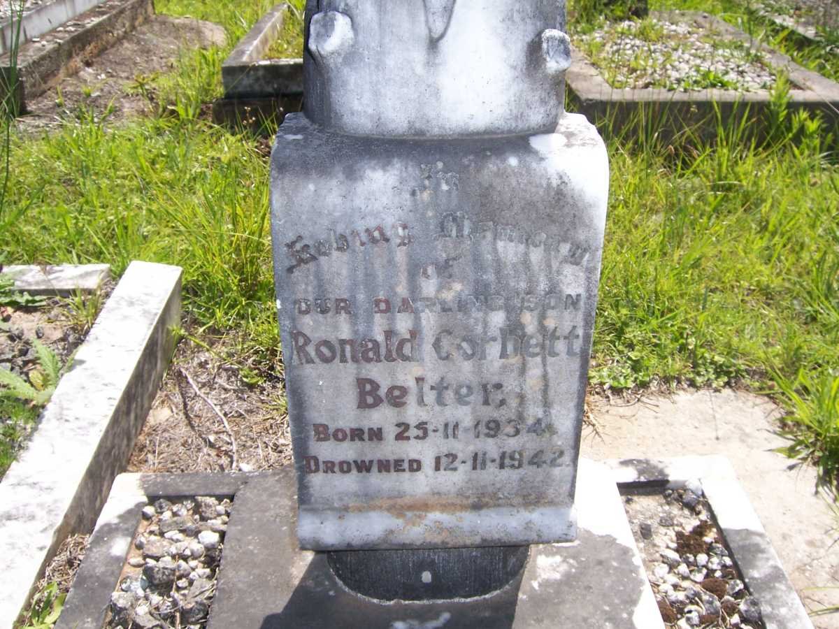 BELTER Ronald Corbett 1934-1942