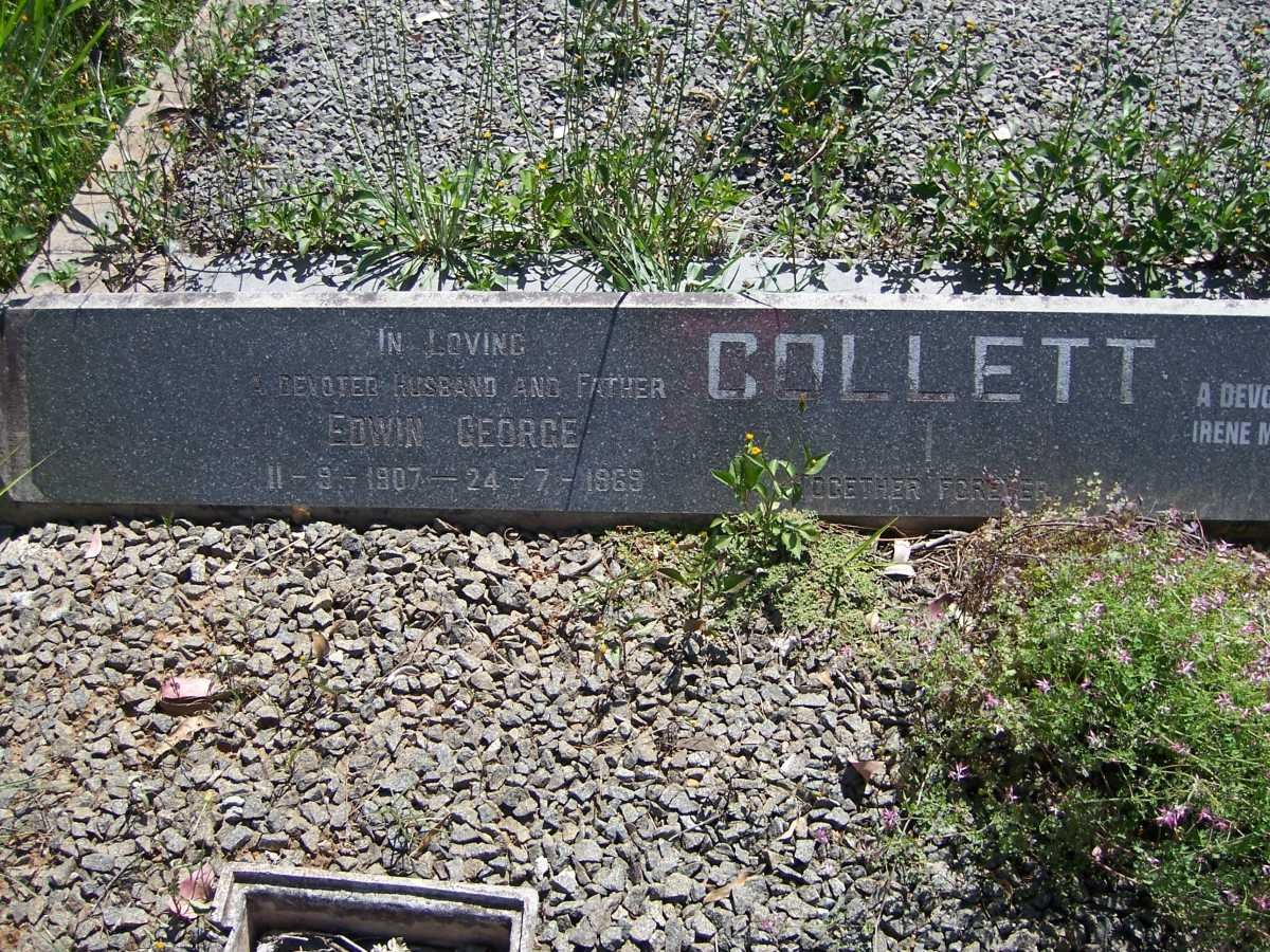 COLLETT Edwin George 1907-1969