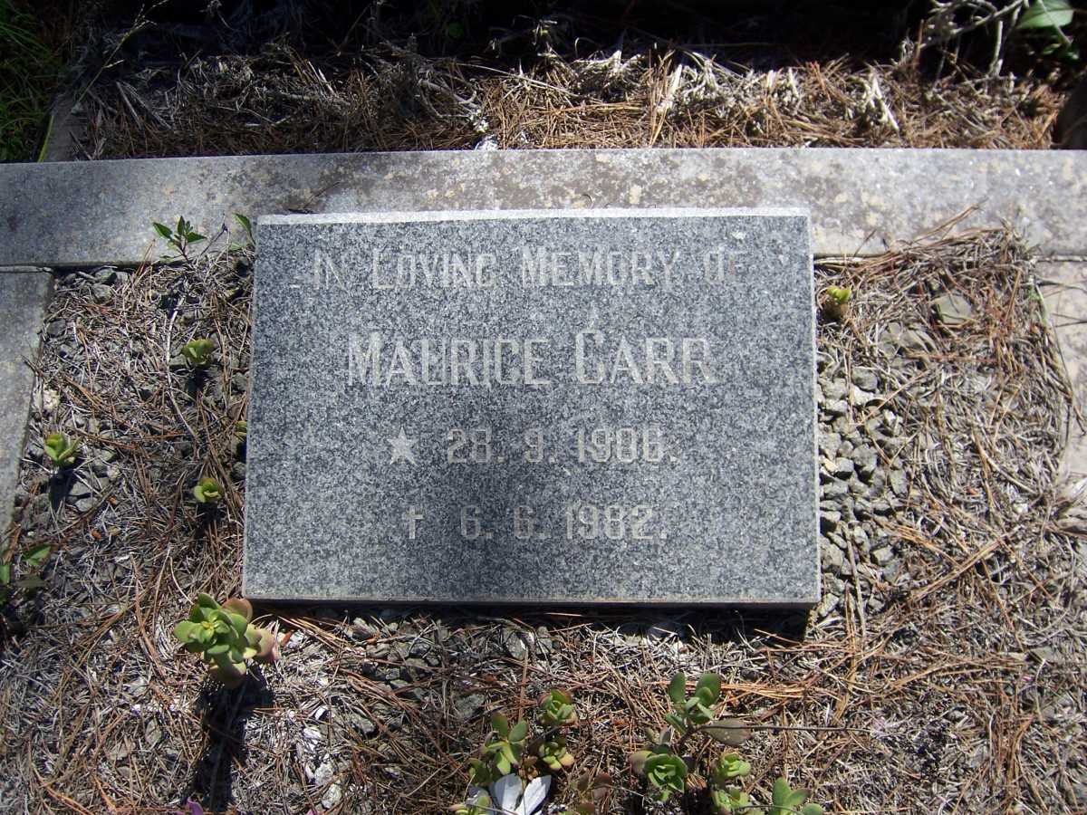 CARR Maurice 1906-1982