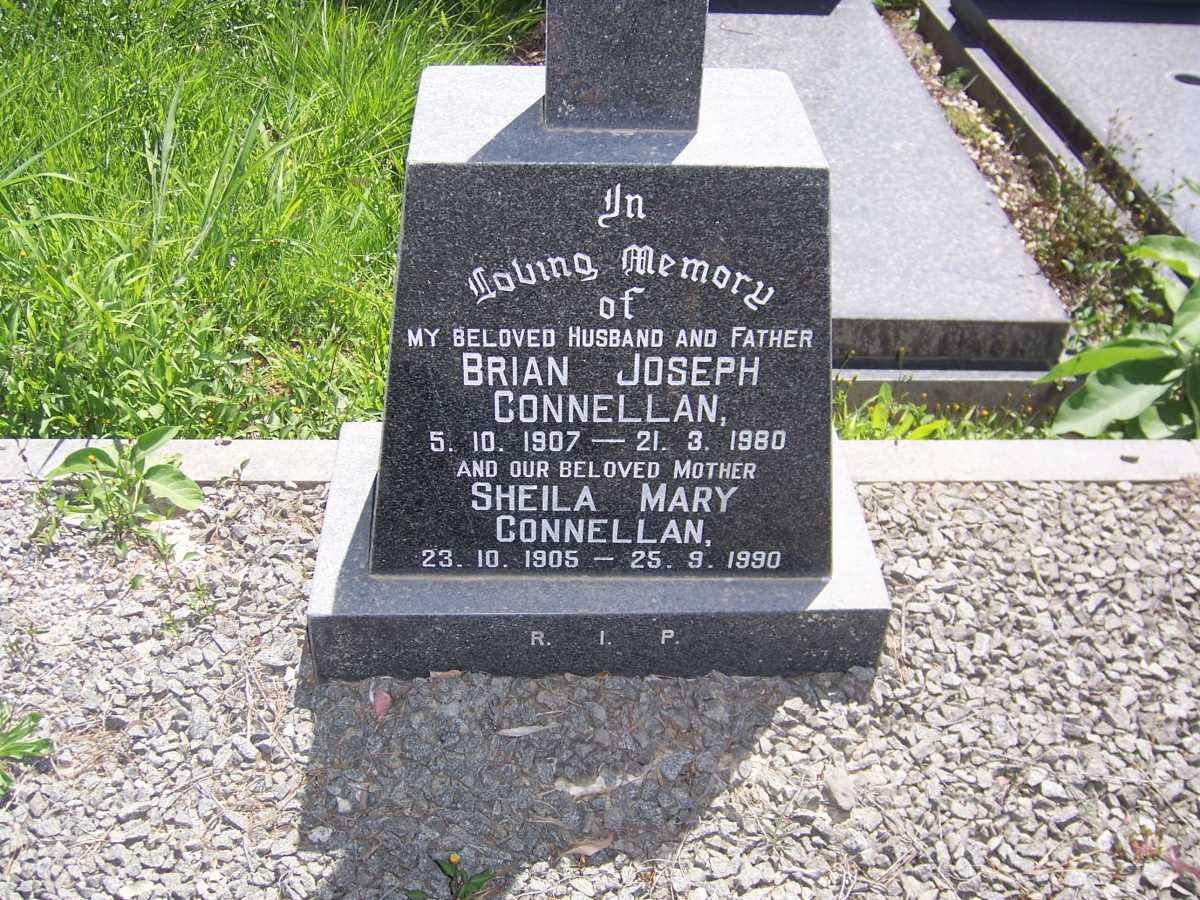 CONNELLAN Brian Joseph 1907-1980 &amp; Sheila Mary 1905-1990