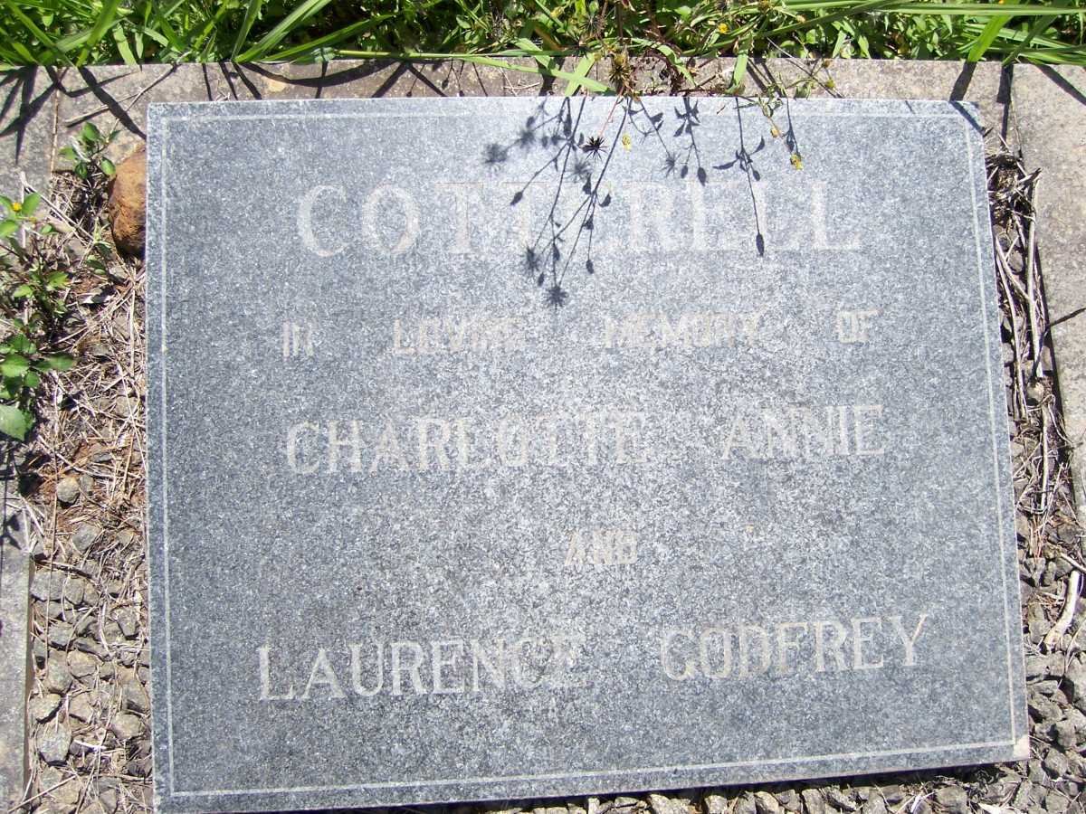 COTTERELL Laurence Godfrey &amp; Charlotte Annie