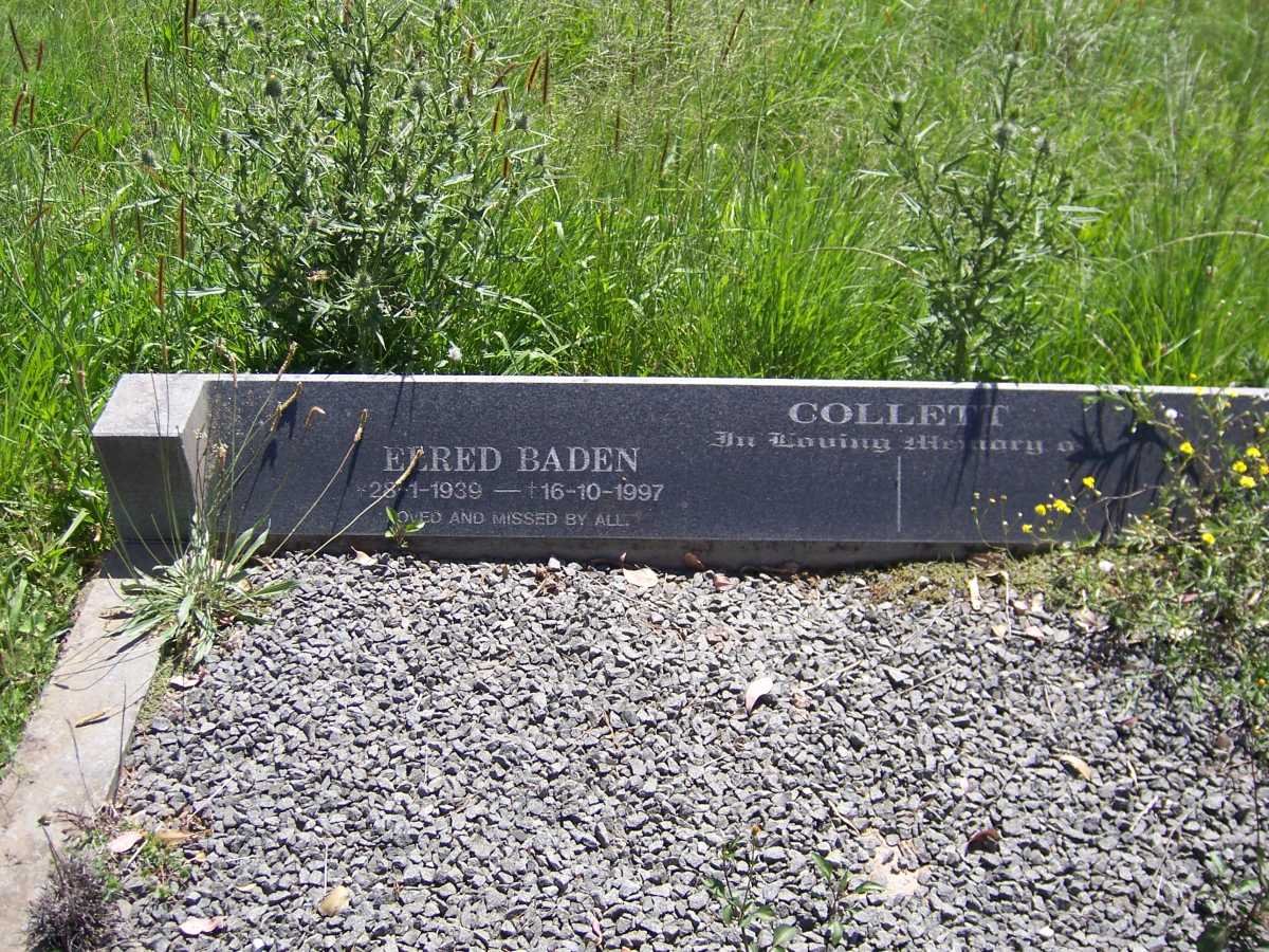COLLETT Elred Baden 1939-1997