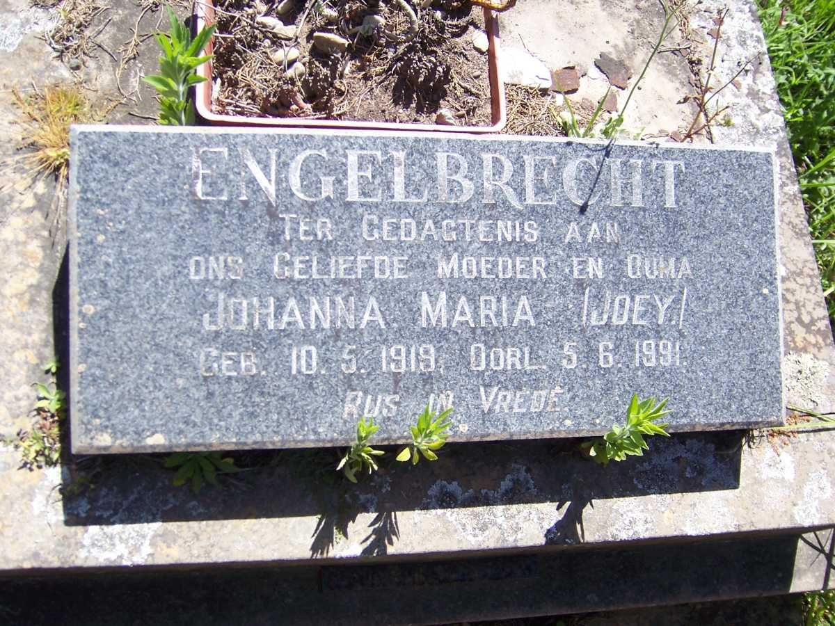 ENGELBRECHT Johanna Maria 1919-1991