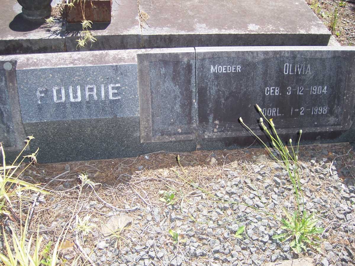 FOURIE Olivia 1904-1998