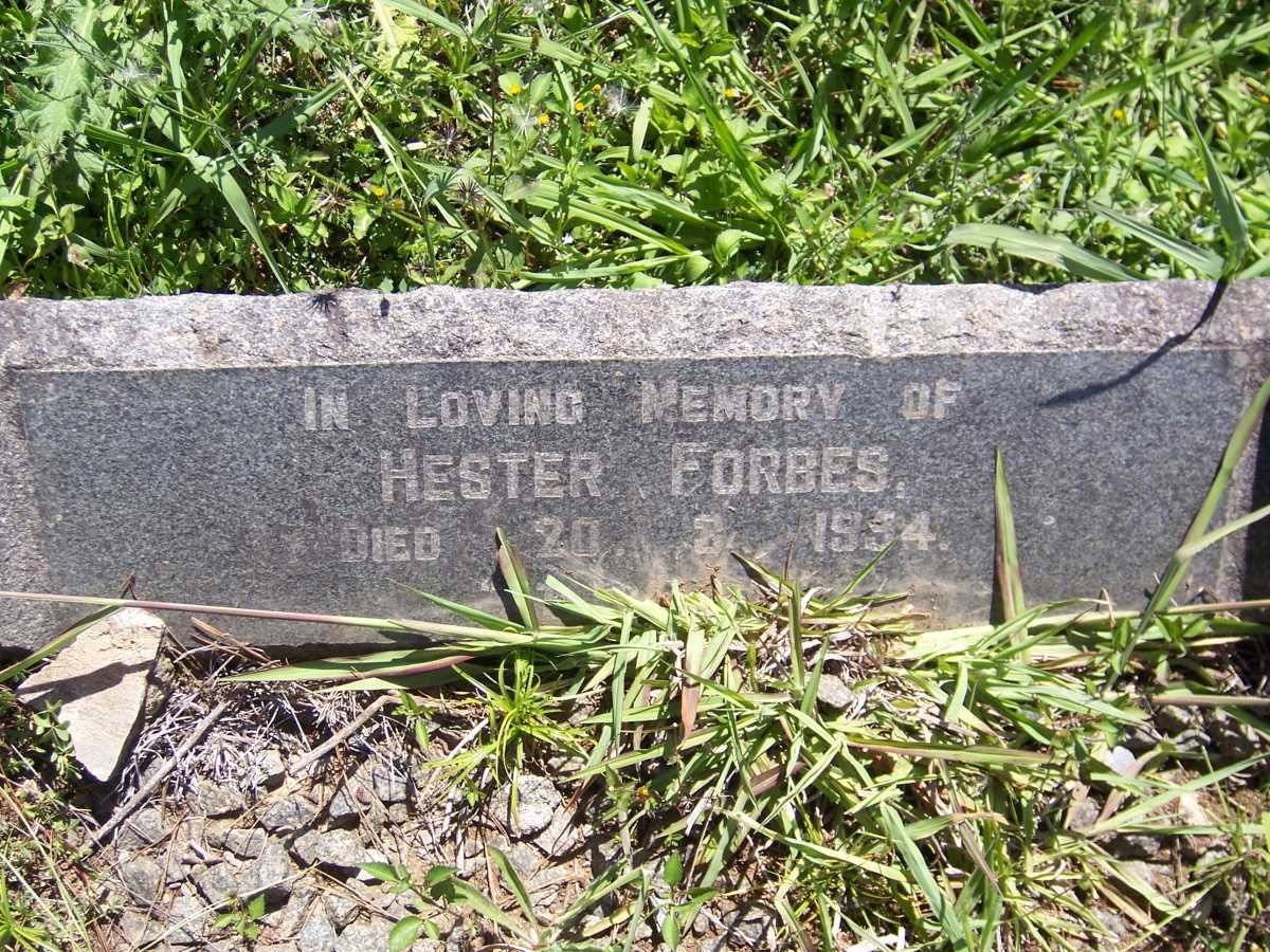 FORBES Hester -1954