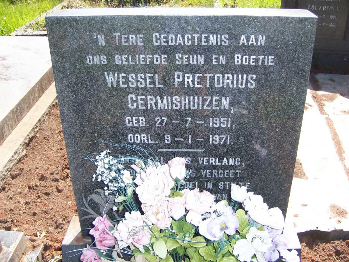 GERMISHUIZEN Wessel Pretorius 1951-1971