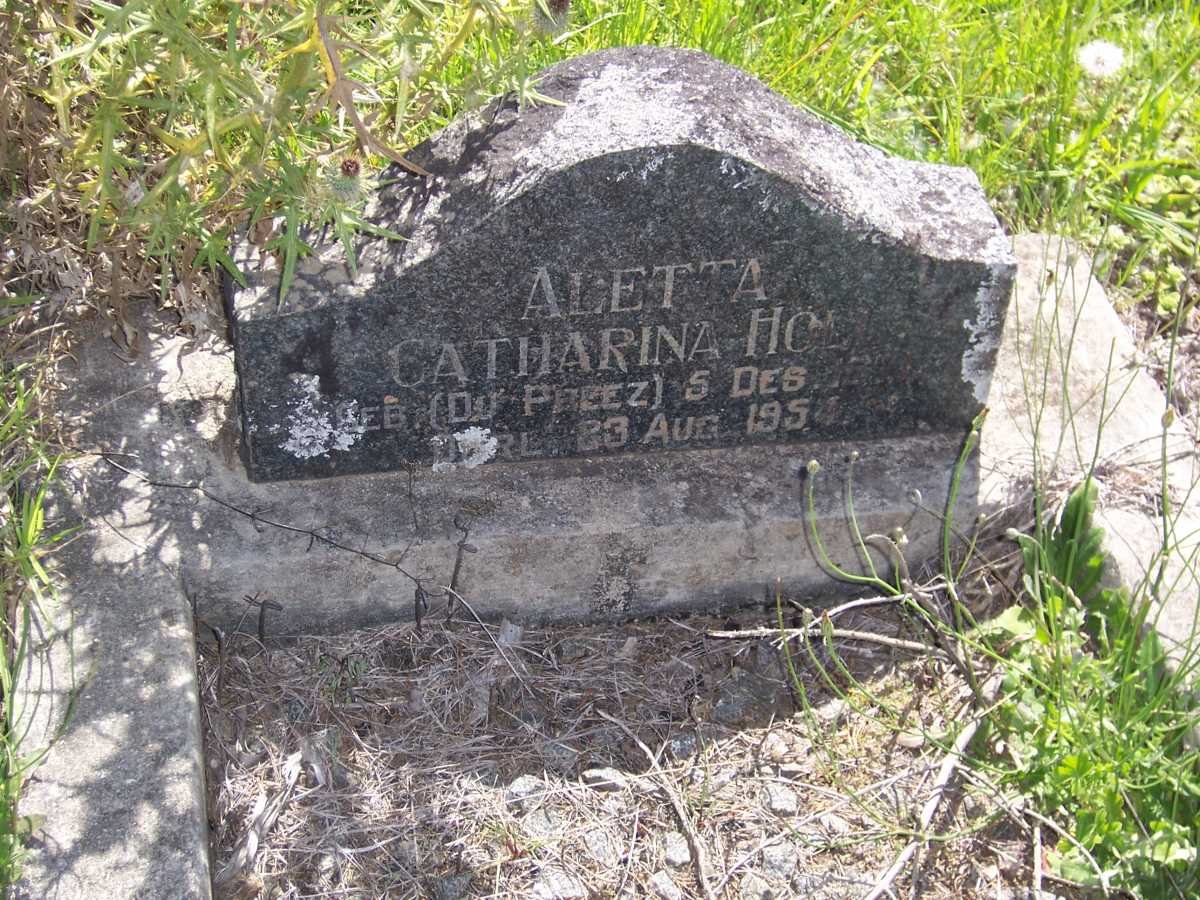 HOLL Aletta Catharina nee DU PREEZ 1871-1954