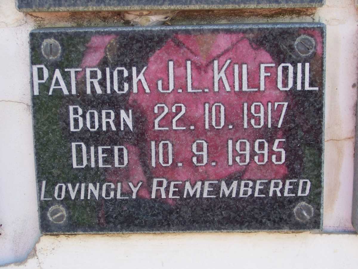 KILFOIL Patrick J.L. 1917-1995