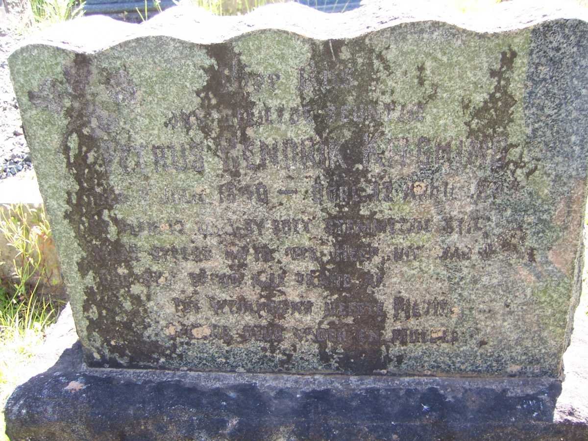 KITCHING Petrus Hendrik 1940-1944