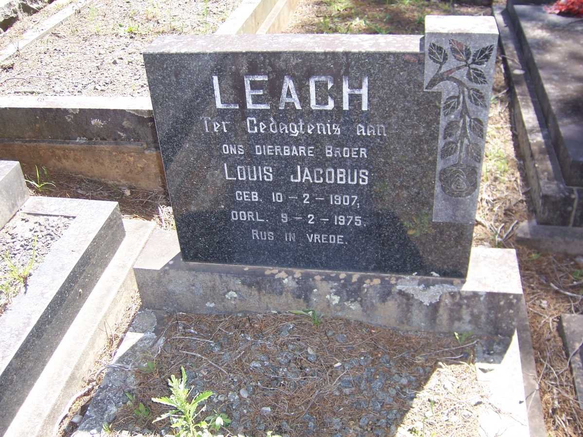 LEACH Louis Jacobus 1907-1975