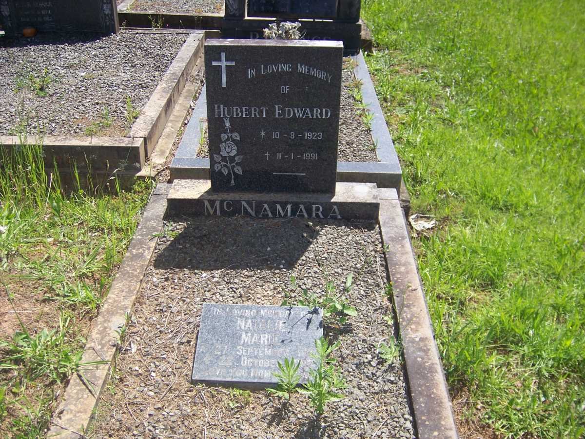 McNAMARA Hubert Edward 1923-1991 &amp; Natalie Marie