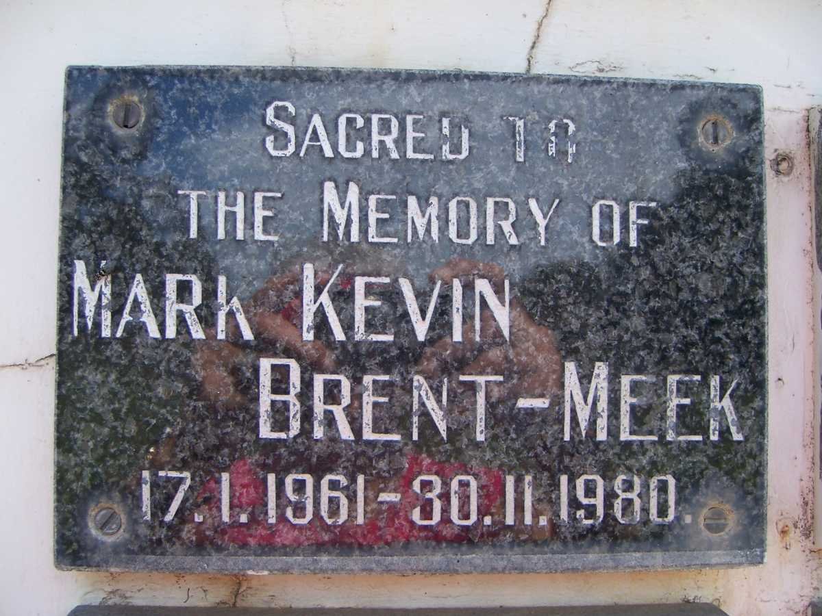 MEEK Mark Kevin, Brent 1961-1980
