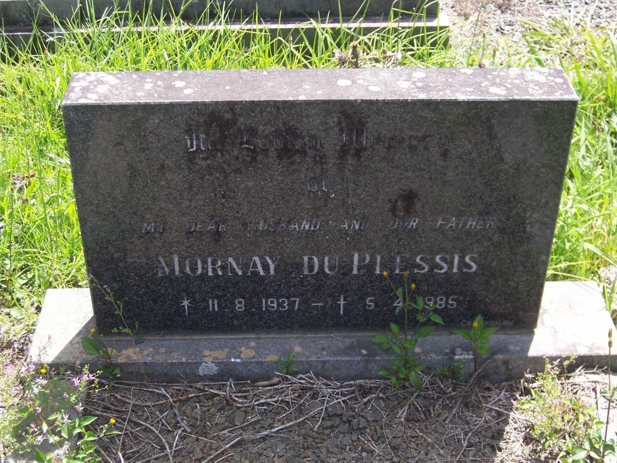 PLESSIS Mornay, du 1937-1985