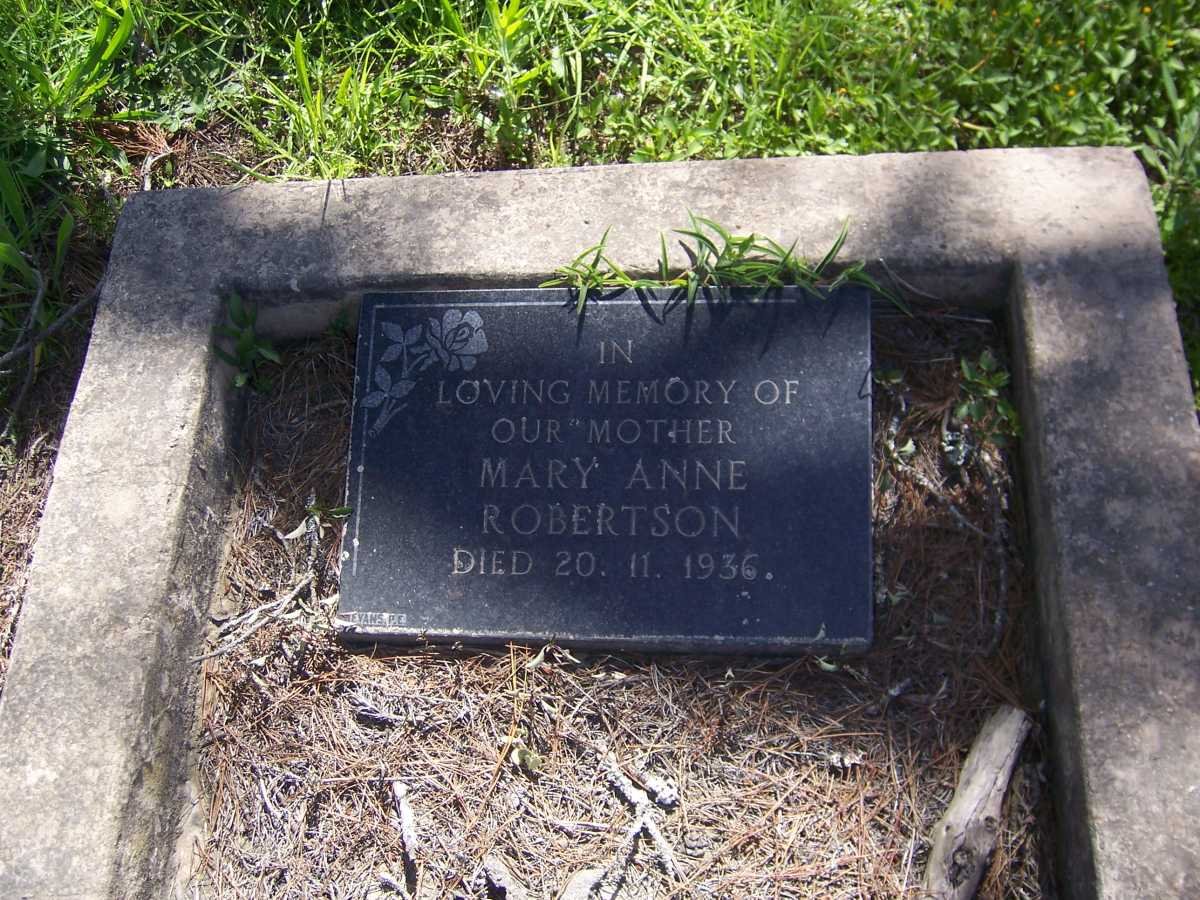 ROBERTSON Mary Anne -1936