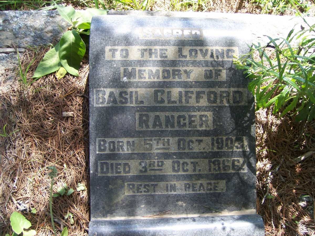RANGER Basil Clifford 1903-1966