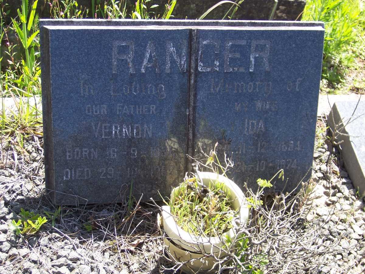 RANGER Vernon 1891-1982 &amp; Ida 1894-1974