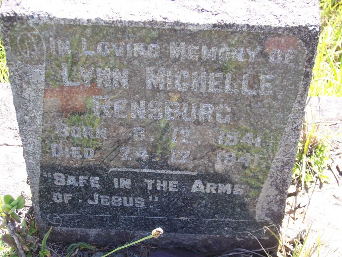 RENSBURG Lynn Michelle 1941-1941