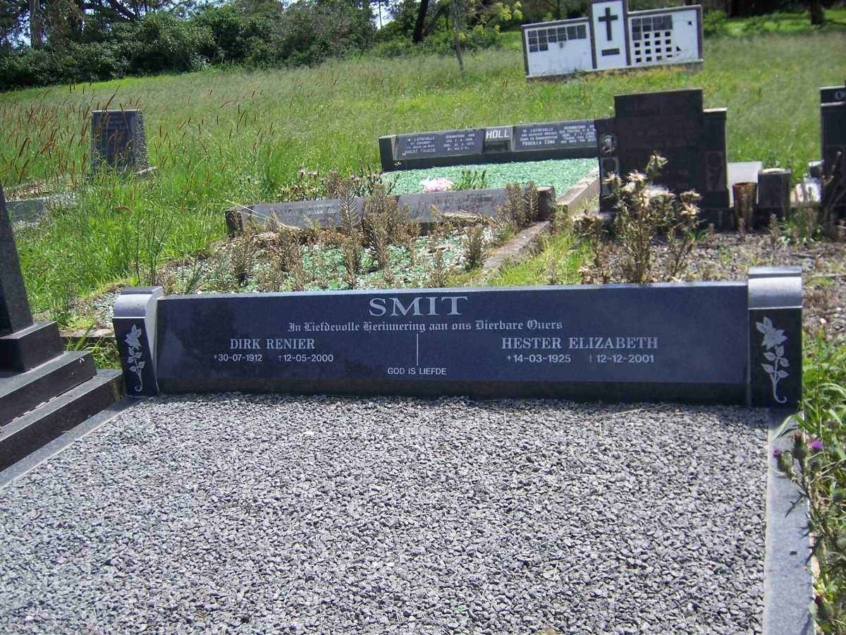 SMIT Dirk Renier 1912-2000 &amp; Hester Elizabeth 1925-2001