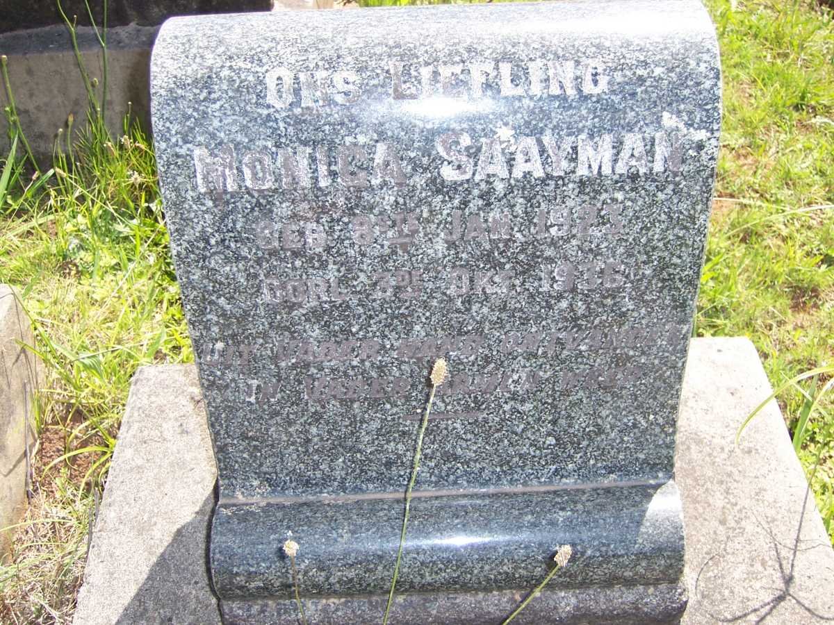 SAAYMAN Monica 1923-1936