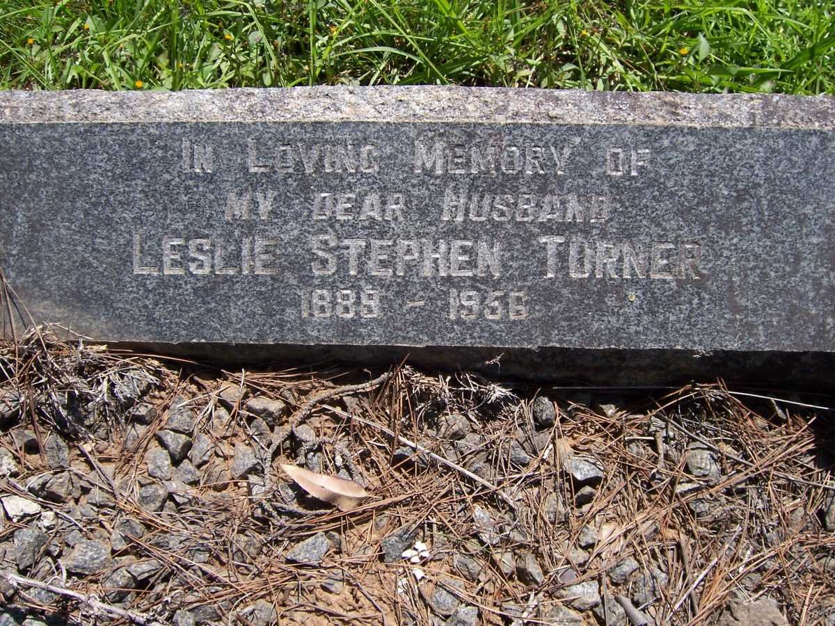 TURNER Leslie Stephen 1889-1956 &amp; Marjorie Jessie BROWN 1902-1965
