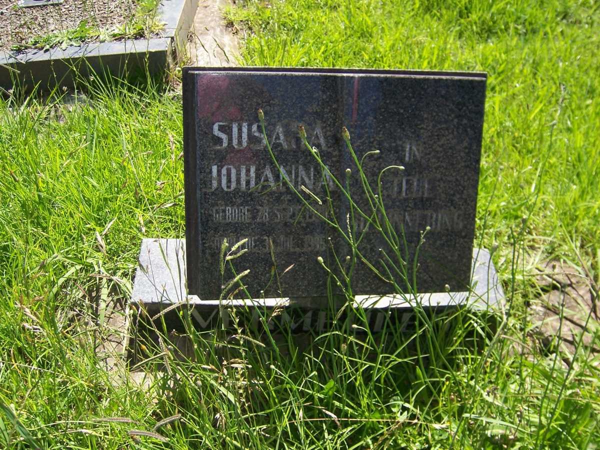VERMEULEN Susara Johanna