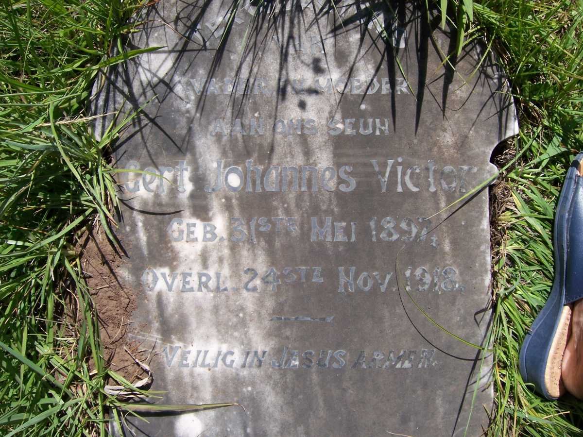 VICTOR Gert Johannes 1897-1918