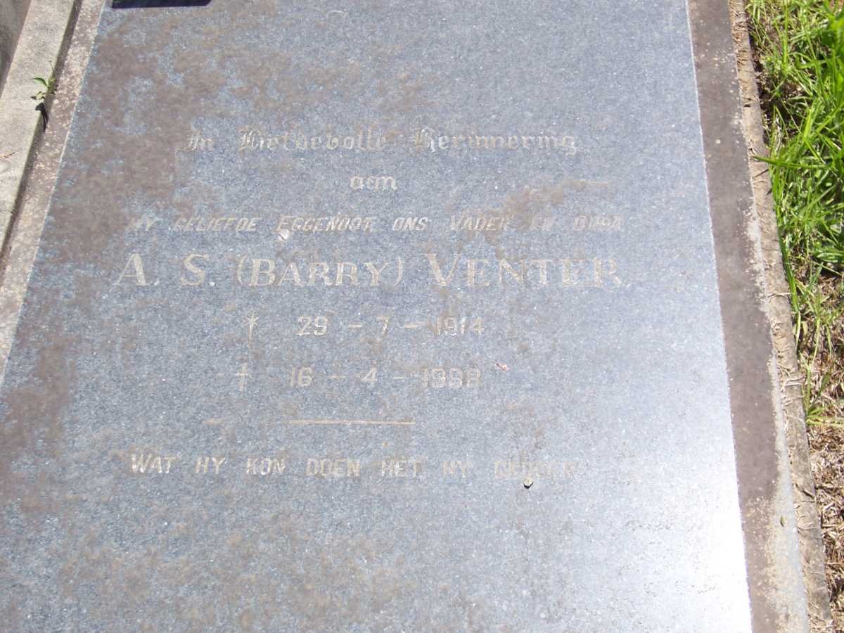 VENTER A.S. 1914-199?