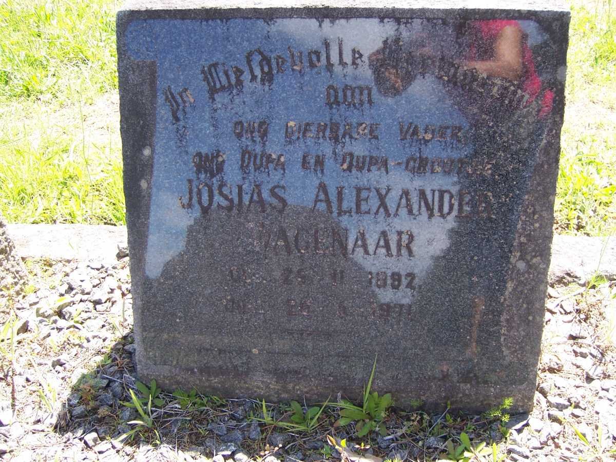 WAGENAAR Josias Alexander 1892-1971