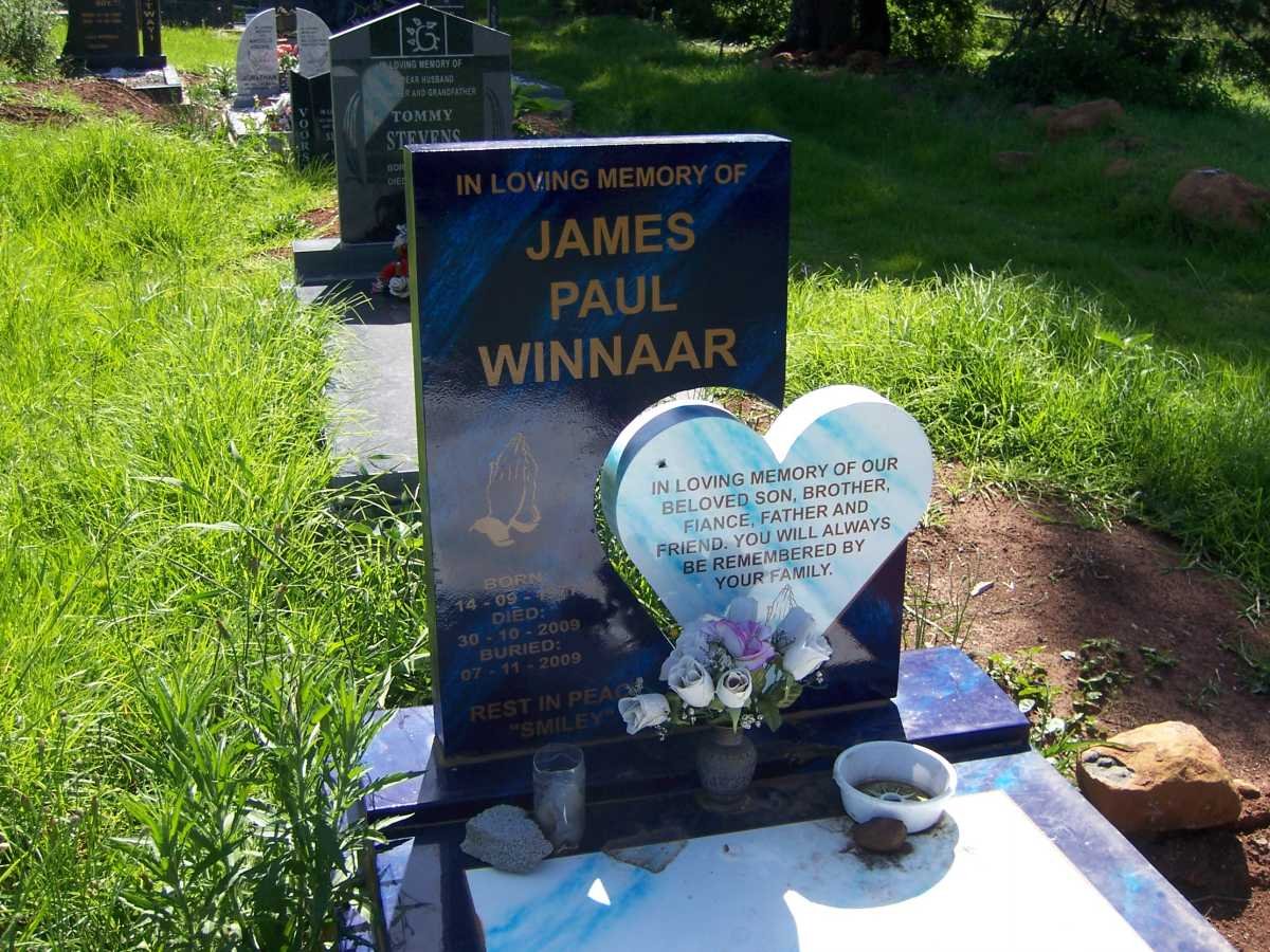 WINNAAR James Paul 1977-2009