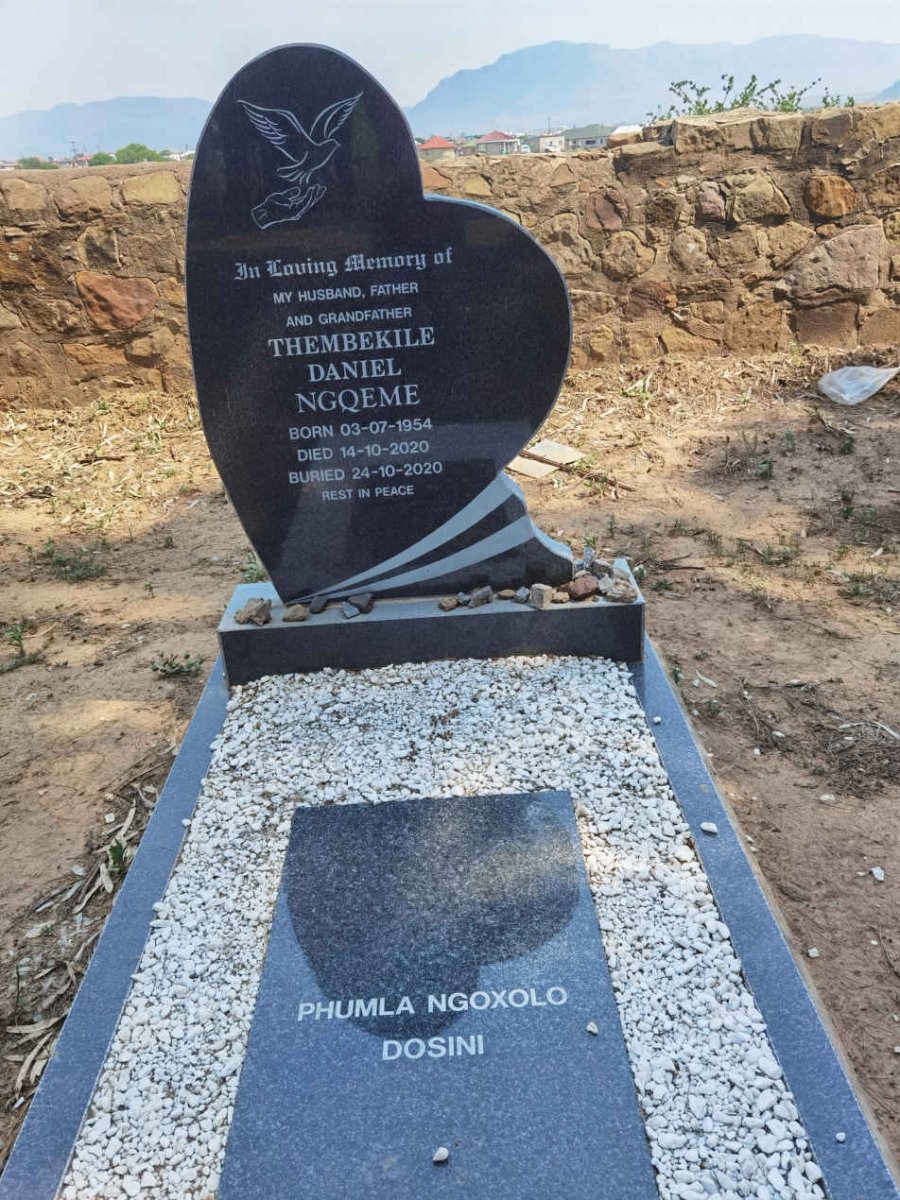 NGQEME Thembekile Daniel 1954-2020