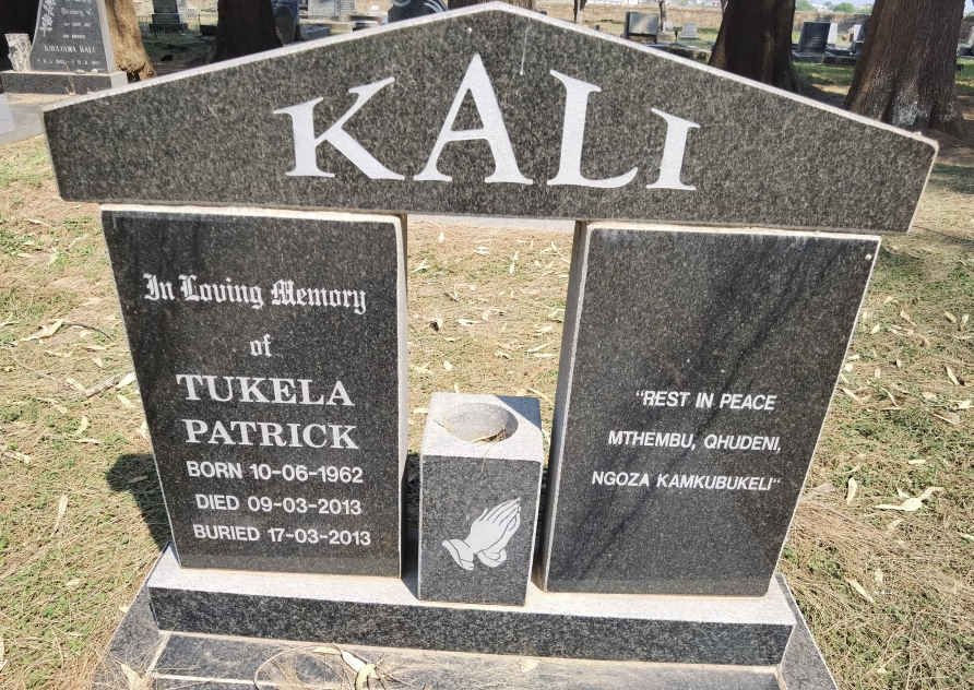 KALI Tukela Patrick 1962-2013