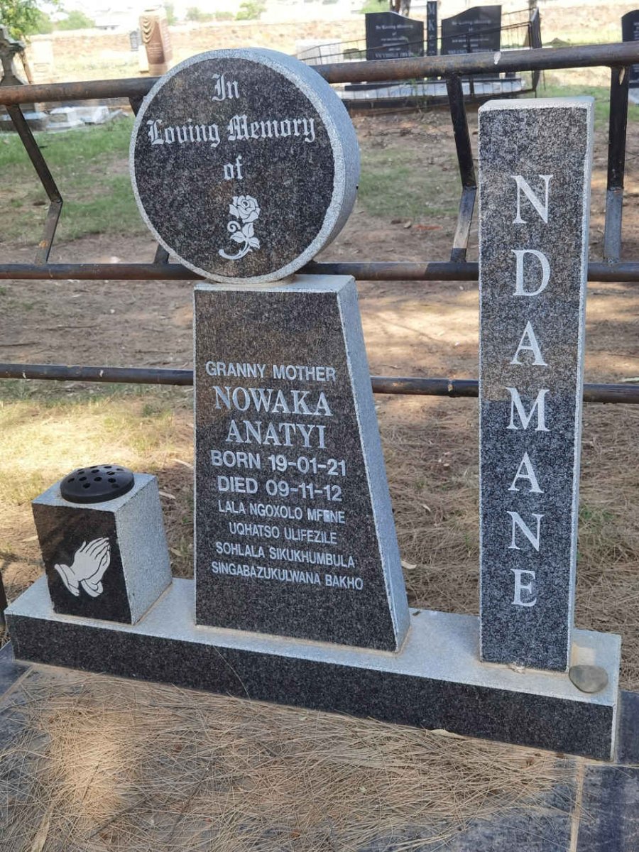NDAMANE Nowaka Anatyi 1921-2012