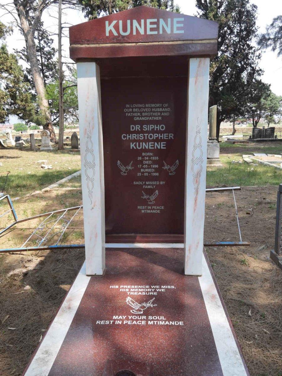 KUNENE Sipho Christopher 1935-1998