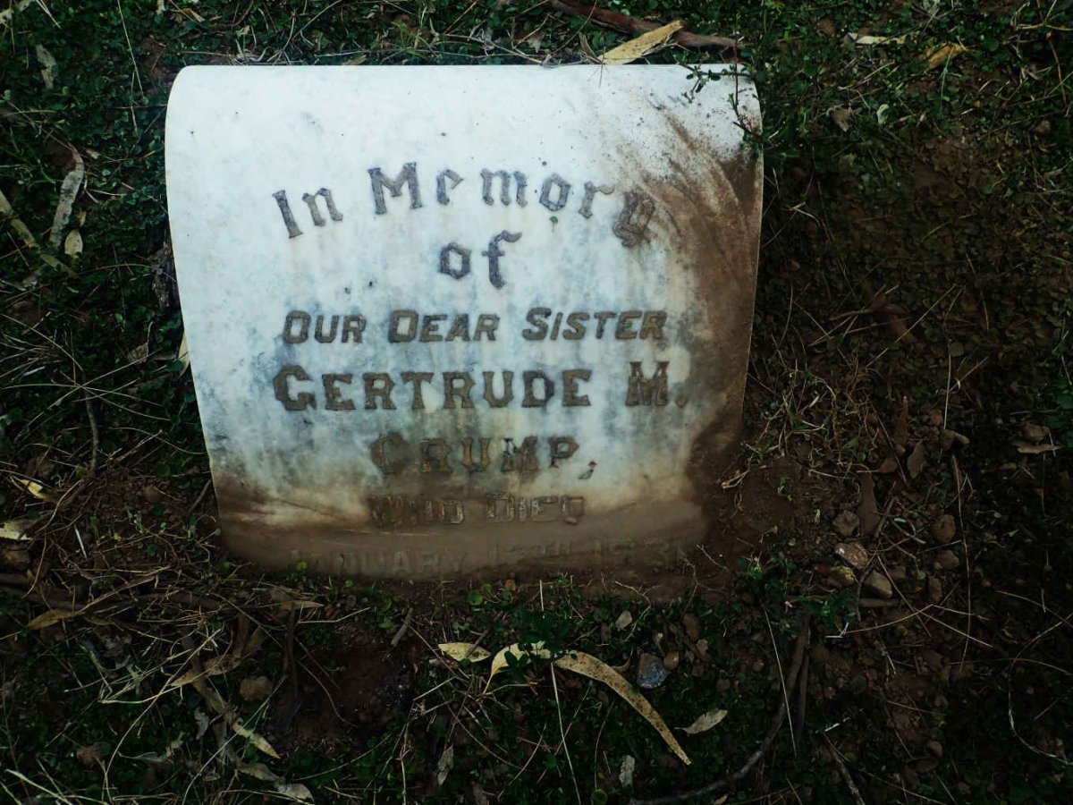 CRUMP Gertrude M. -1931