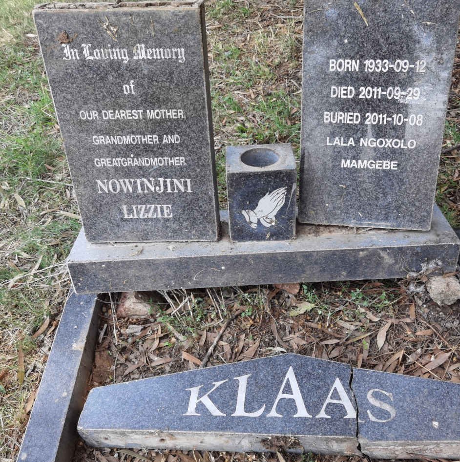 KLAAS Nowinjini Lizzie 1933-2011