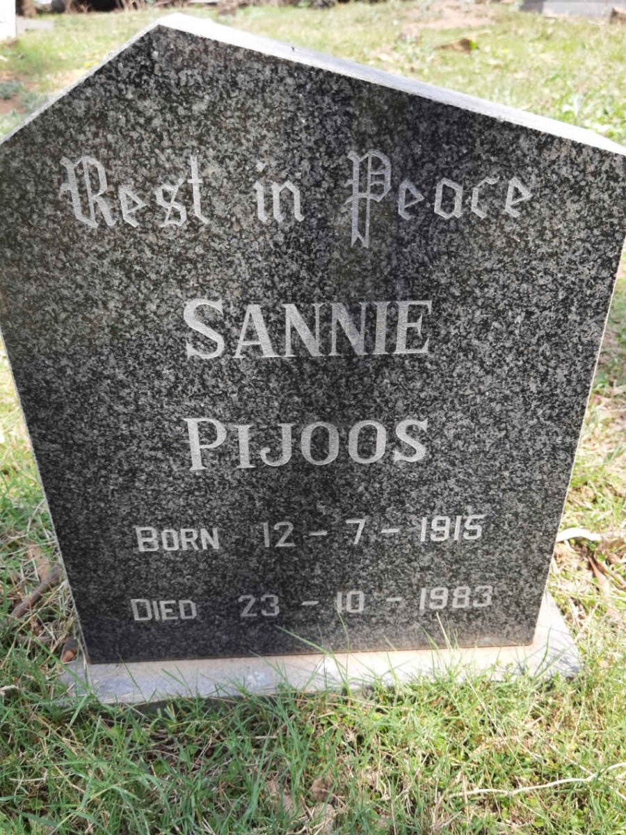 PIJOOS Sannie 1915-1983