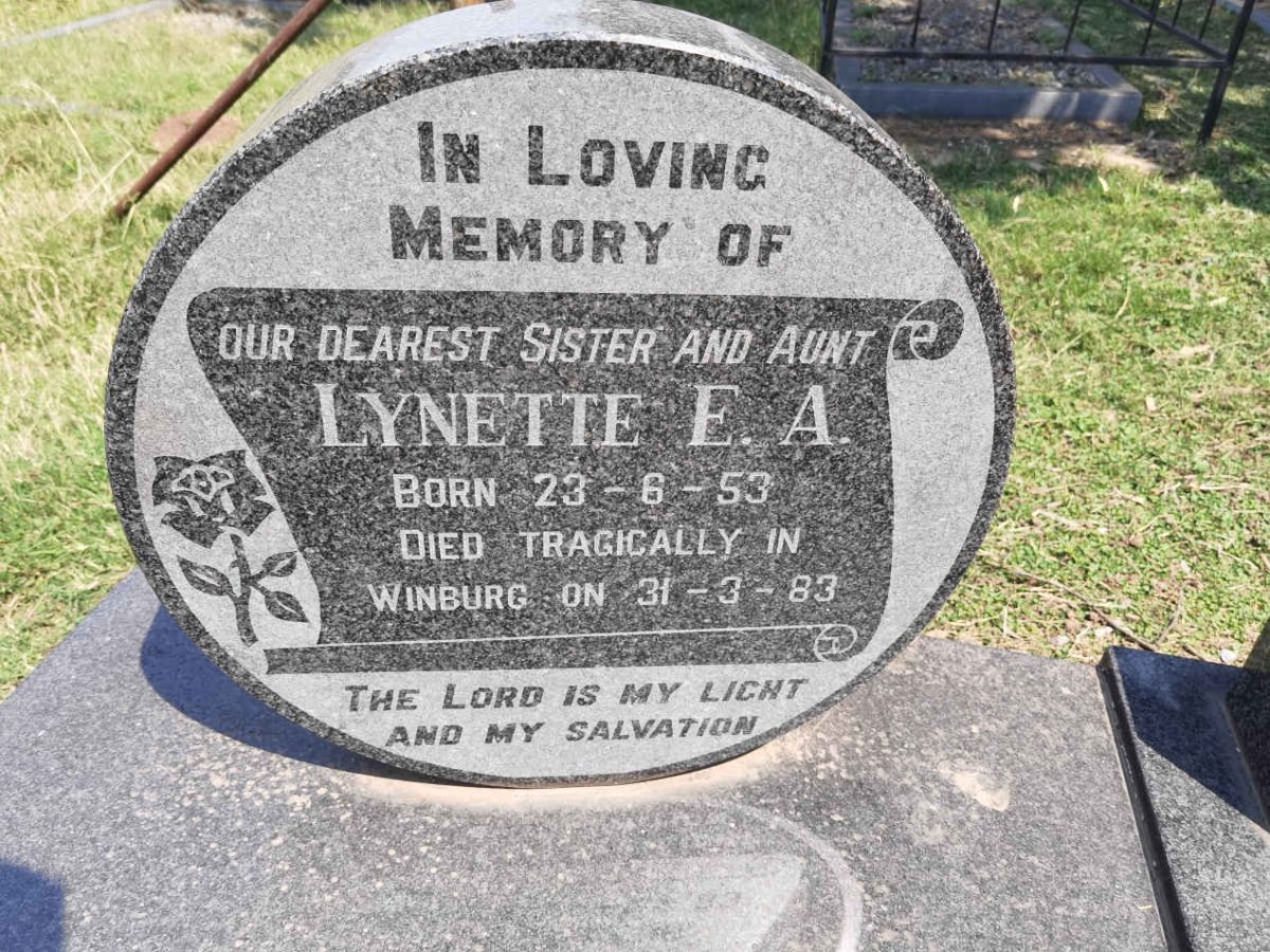 RUITERS Lynette E.A. 1953-1983