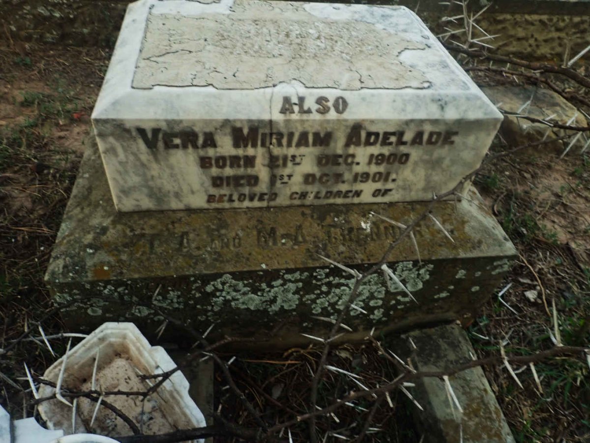 TRENNERY Ernest Walter 1891-1892 :: TRENNERY Vera Miriam Adelaide 1900-1901
