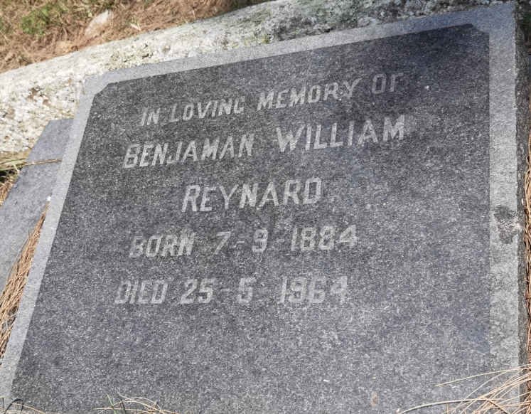 REYNARD Benjaman William 1884-1964