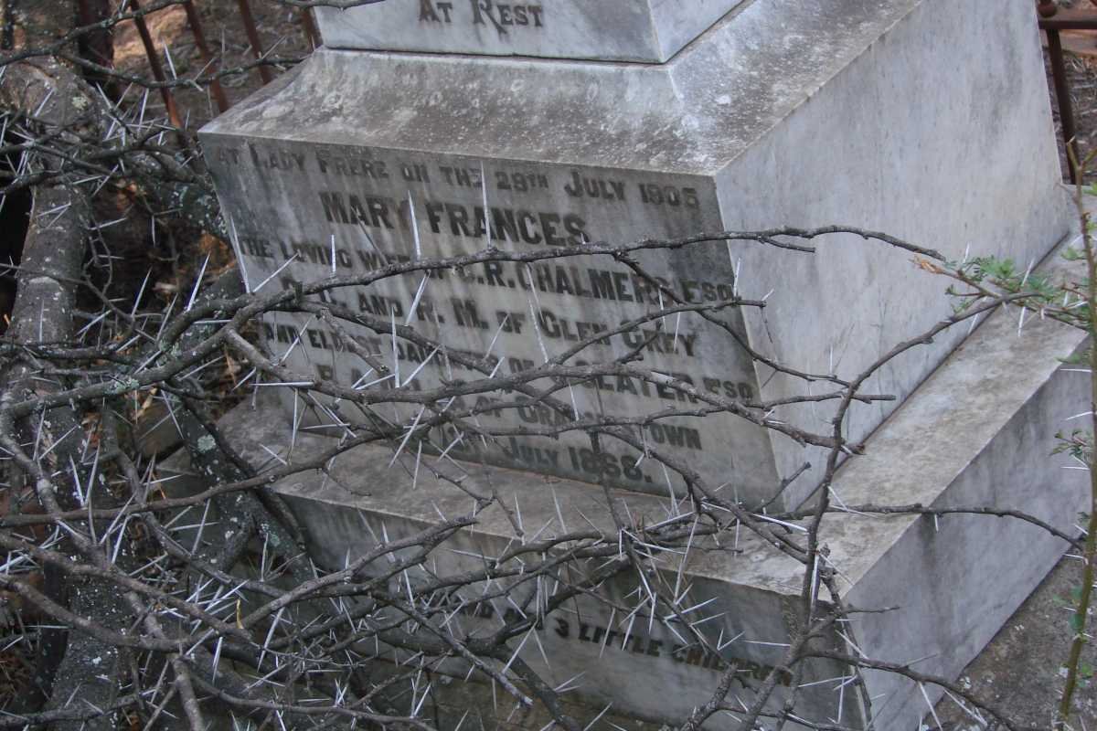 CHALMERS Mary Frances nee SLATER 1868-1905