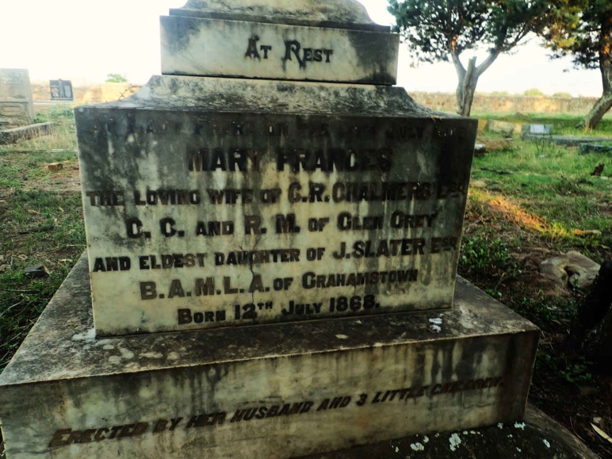 CHALMERS Mary Frances nee SLATER 1868-1905